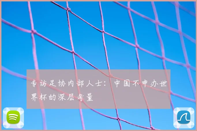 专访足协内部人士:中国不申办世界杯的深层考量